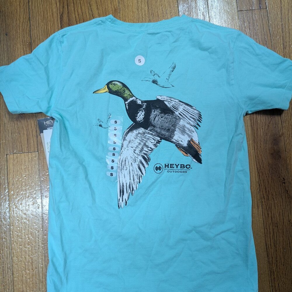 NWT Heybo Youth Committed SS T-Shirt- Seafoam